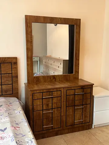 Wooden Dresser with Mirror - Good Condition