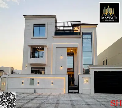 Luxury villa for sale with high-end finishes and a swimming pool | Freehold ownership for all nationalities | Prime location in Ajman