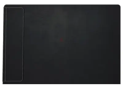 IKEA black desk mat