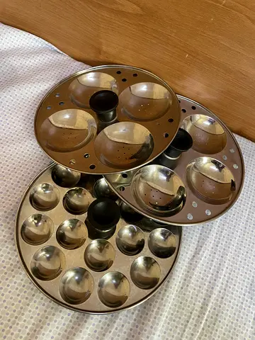 Stainless Steel Idli Steamer Plates (Set of 3)