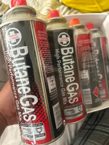 Butane Gas Canisters for Portable Stoves - Pack of 6(Unused)