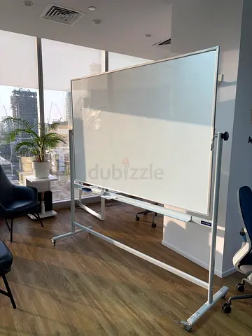 Large Mobile Double-Sided Whiteboard on Wheels -1.8 x 1.2