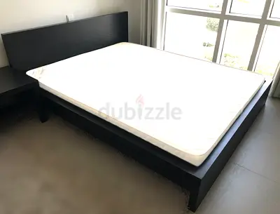 IKEA MALM Bed Frame (High) + Lindbåden Slats | 160x200 (Mattress Size) | Mint Condition