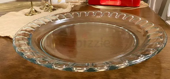 Clear Glass Serving Platter / Charger Plate - Good Condition