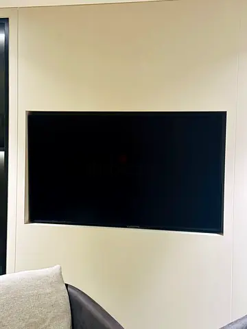 65-inch Samsung Flat Panel TV — Wall-mounted, Good Condition with Samsung Connect device