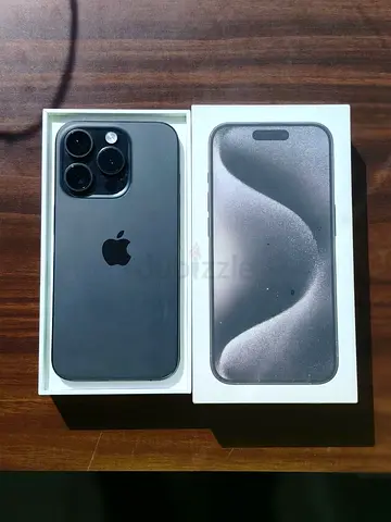 iPhone 15 Pro Black titanium with Original Box - Good Condition