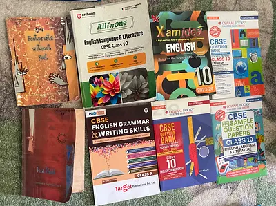 Grade 10 CBSE English text book and guide book for immediate sale