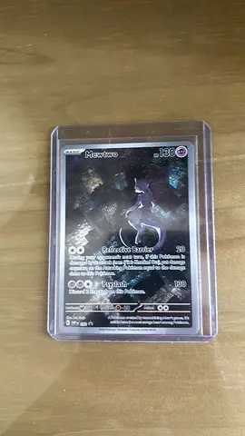 Rare Mewtwo EX Pokémon Card (Sleeved, Good Condition,top loaded)