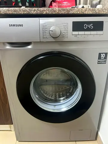 Samsung Front Load Washing Machine - 7kg, Silver, Good Condition