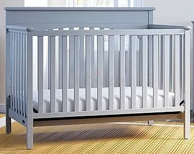Excellent Condition Baby Crib  with Mattress- Size 130cm x 70cm (three levels)
