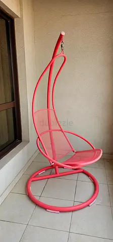 Pink Hanging Swing Chair with cushion - Good Condition
