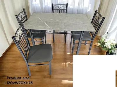 Brand new marble dining table and chairs available