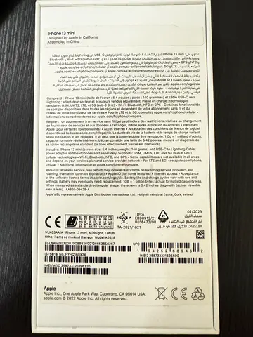 iPhone 13 mini -128GB Excellent Condition