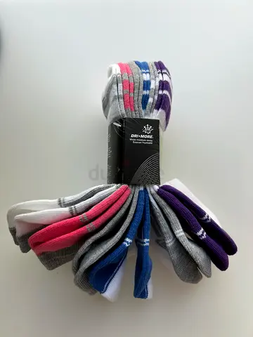 Pack of Mixed Color Ankle Socks - New (6 Pairs)