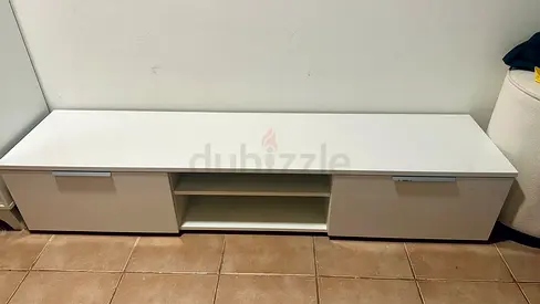 TV unit with storage — modern, good condition