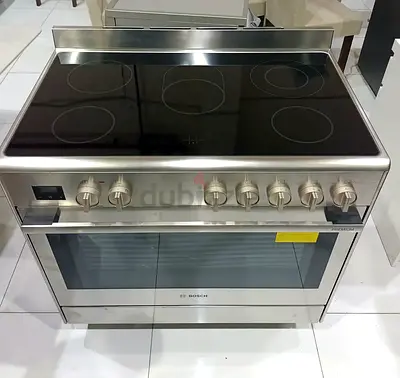 Bosch latest model series 8 electric ceramic stove 5 hobs oven dual fan cooking range 90x60