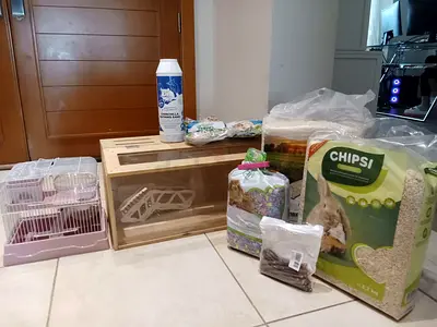 Hamster Cage, house and supplies