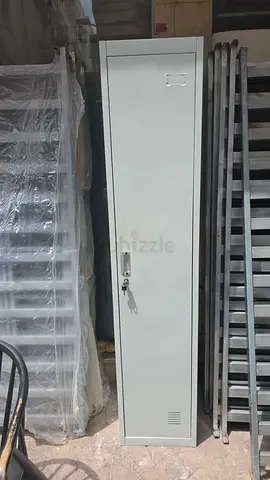 Single-door Metal Locker with Key - Slim Storage Cabinet
