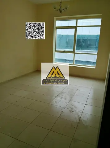 A 1-bedroom apartment with a living room for annual rent in Garden City, Al Hamidiya 1 – Ajman, located in a quiet and prime residential area close to