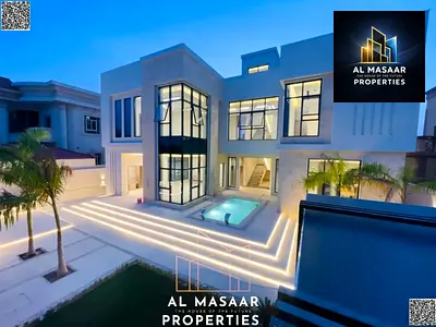 أفخم فيلل عجمان وأجمل المواقع بجوار مسجد وحديقه الياسمين مع حوش كبيرومسبح وروف وضمان كامل