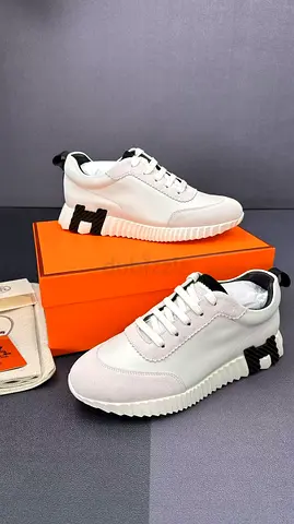 Hermès Bouncing Sneakers – White Leather (Brand New) – Shipping Only