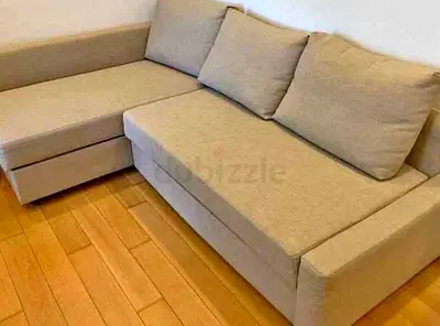 Ikea L shape sofa store cum bed and you can fix the storage lift or right anyside