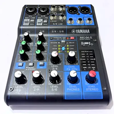 Yamaha MG06X compact 6-channel mixer, USB