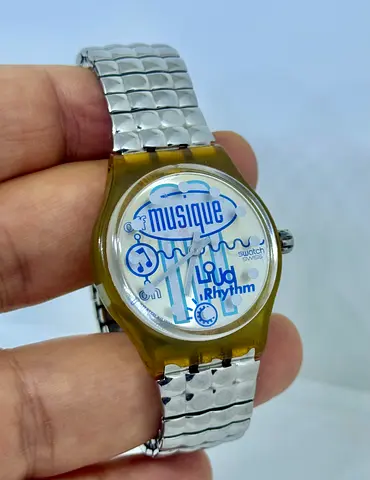 Vintage Swatch Musique Rhythm Quartz Watch - Unisex, Working