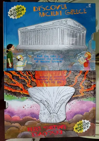 كتاب: A Magic Skeleton Book – Discover Ancient Greece (Pull Tabs Edition)