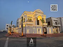 Luxury villa for sale with a modern design and high-end finishing, ideally located near a mosque 