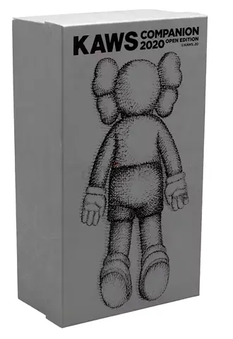KAWS Companion 2020 Vinyl Figure Grey – Original Box – Excellent Condition
