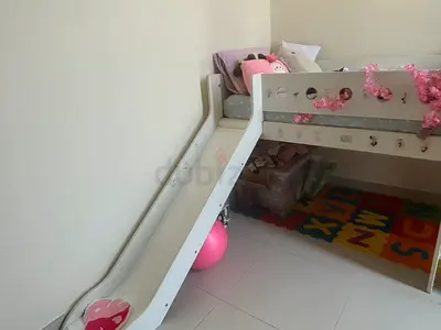 Beautiful kids bed with slide