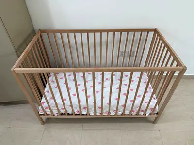 IKEA SNIGLAR Baby Cot (Beech Wood) — Safe, Natural  Minimal