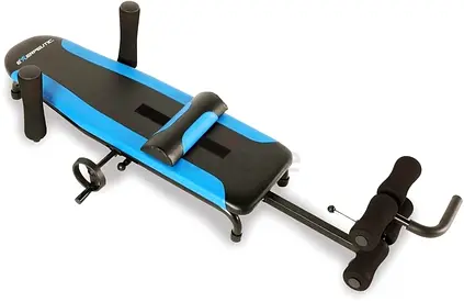 Exerpeutic 100 Back Stretch Folding Ab Bench with Leg Roller for Home Core  Sit-up Workouts