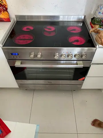 Midea 90x60 cm 5 zone electric cooker neat and clean FREE DELIVERY +WARRENTY