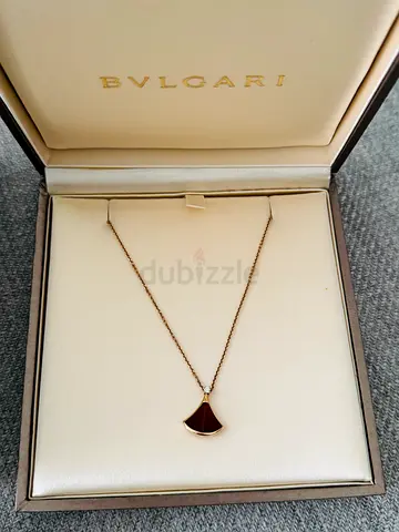 Bvlgari 18K Rose Gold Necklace with Red Pendant (Authentic) - Excellent Condition