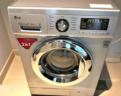 2025 (2in1) 8KG washer +Dryer FREE DELIVERY Front Load Washer  Dryer combo Washing Machine For Sale