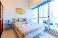 Boutique Studio with Stunning Full Lake View in JLT -- Parking + All Bills Included!