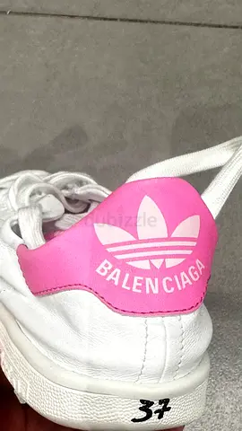 Adidas  Balenciaga Stan Smith sneackers,white/neon pink,size 37