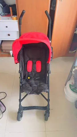 Lightweight Red Umbrella Stroller - Good Condition