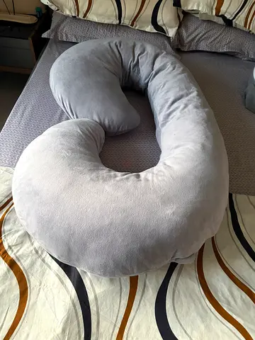 Large grey nursing / maternity support pillow (used)