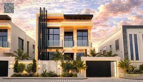فيلا سكة للبيع في العامرة عجمان | 4 غرف ماستر + مجلس + 2 صالة | ارتداد أمامي 15 متر | تملك حر | السعر قابل للتفاوض