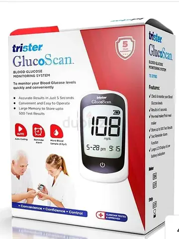 Trister GlucoScan Blood Glucose Monitoring Kit - Boxed, Light Use