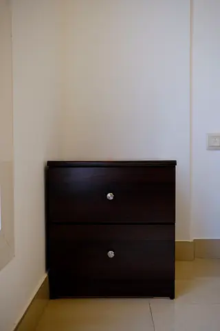 Solid Side Table with 2 Drawers – Not MDF – Great Condition