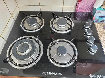 Olsenmark 4-Burner Built-In Gas Hob (Glass Top) - Used