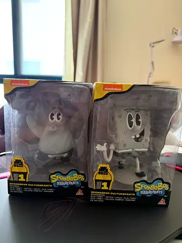 sponge bob and patrick display toy figure
