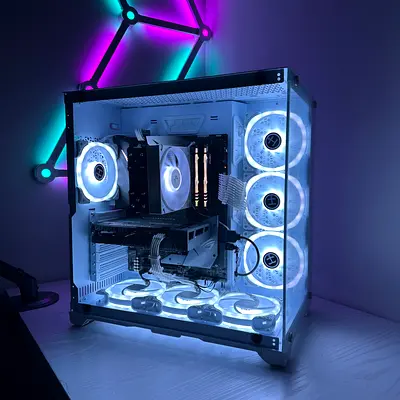 Budget Aesthetic i7 8700K RTX 3050 Gaming PC Rendering PC