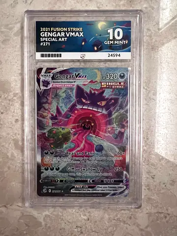 2021 Fusion Strike Gengar VMAX Special Art #271 - Gem Mint 10 (Graded)