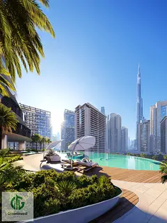Burj Khalifa View Studio | Furnished | Pool &amp; Gym Access