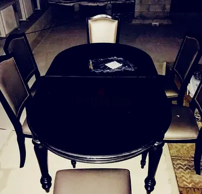 *FURNITURE FOR SALE / USED WOODEN DINING TABLE AND 6 CHAIR*  *GOOD CONDITION AND UNFADE*  *AED699*